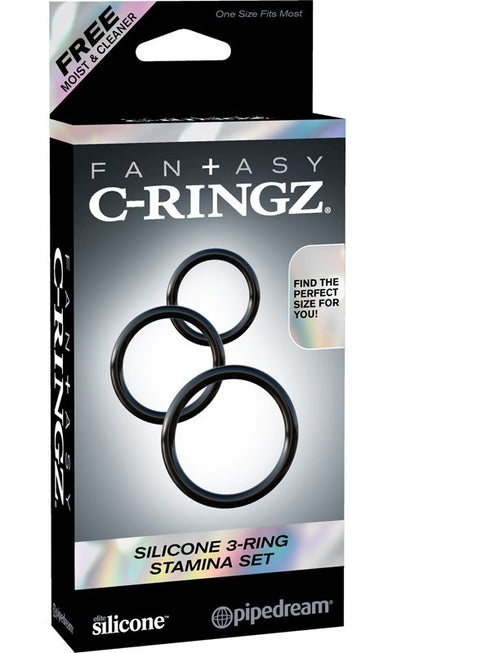 Fantasy C-Ringz Silicone 3-Ring Stamina Set